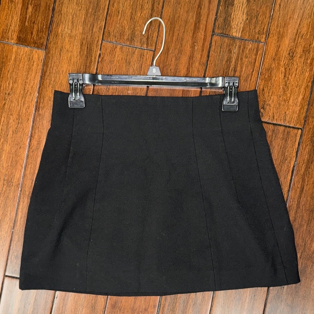 Black Women's Mini Skirt - Classic A-Line